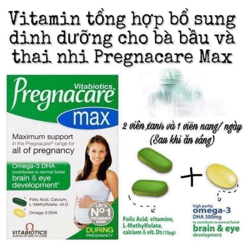 Vitamin bầu Anh- Pregnacare Max 84 viên | BigBuy360 - bigbuy360.vn