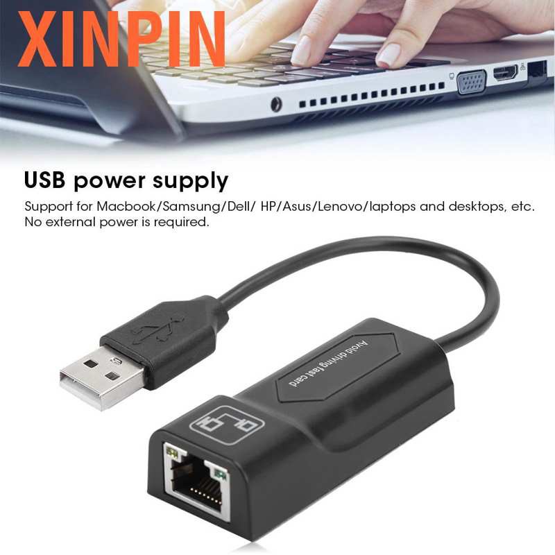 Card Mạng Ethernet Usb 2.0 Rj45 10 / 100 Mbps Cho Laptop 8152