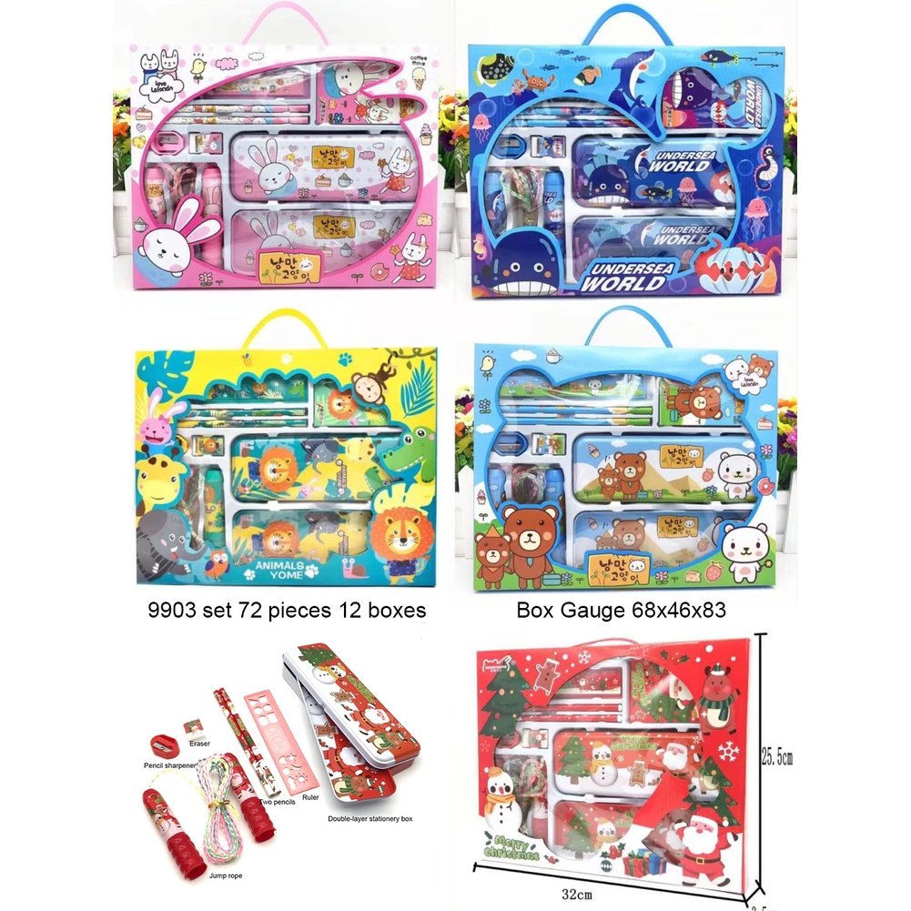 Christmas School Supplies Skipping Rope Carving Ruler Pencil Best Present For Kids Gifts For Kids Boys Girls 2023 School Supplies