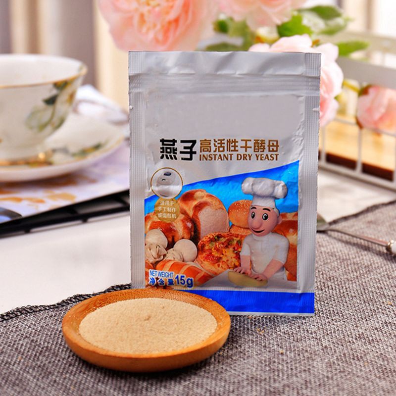 lucky* 15g Bread Yeast Active Dry Yeast High Glucose Tolerance Kitchen Baking Supplies