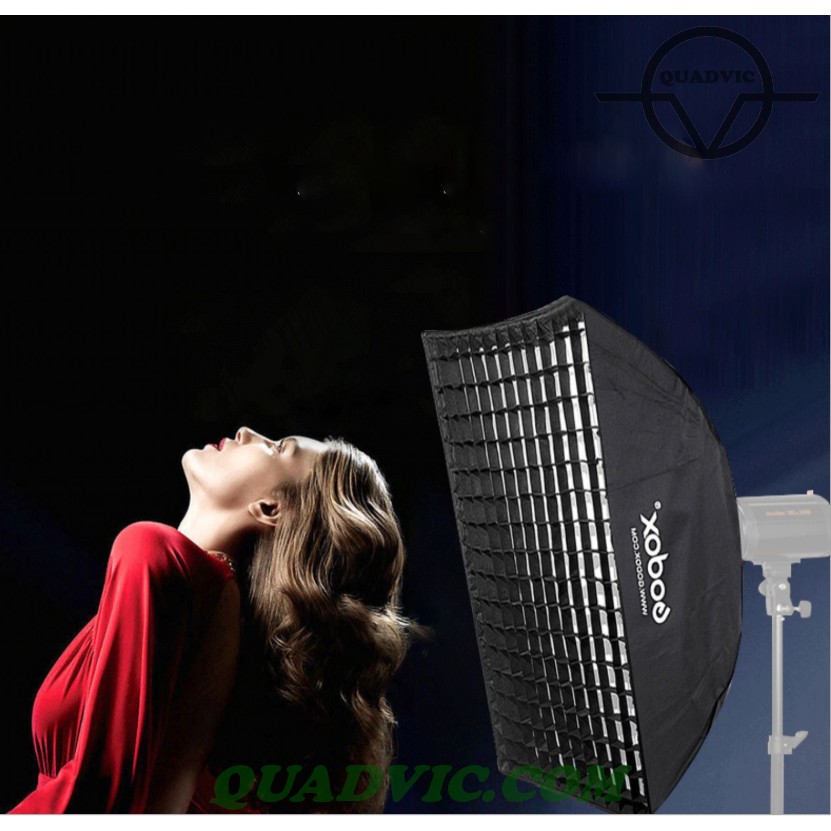 Softbox Godox + Grip tổ ong vuông 60x60cm Studio chụp ảnh làm mềm ánh sáng N00235 Quadvic.com