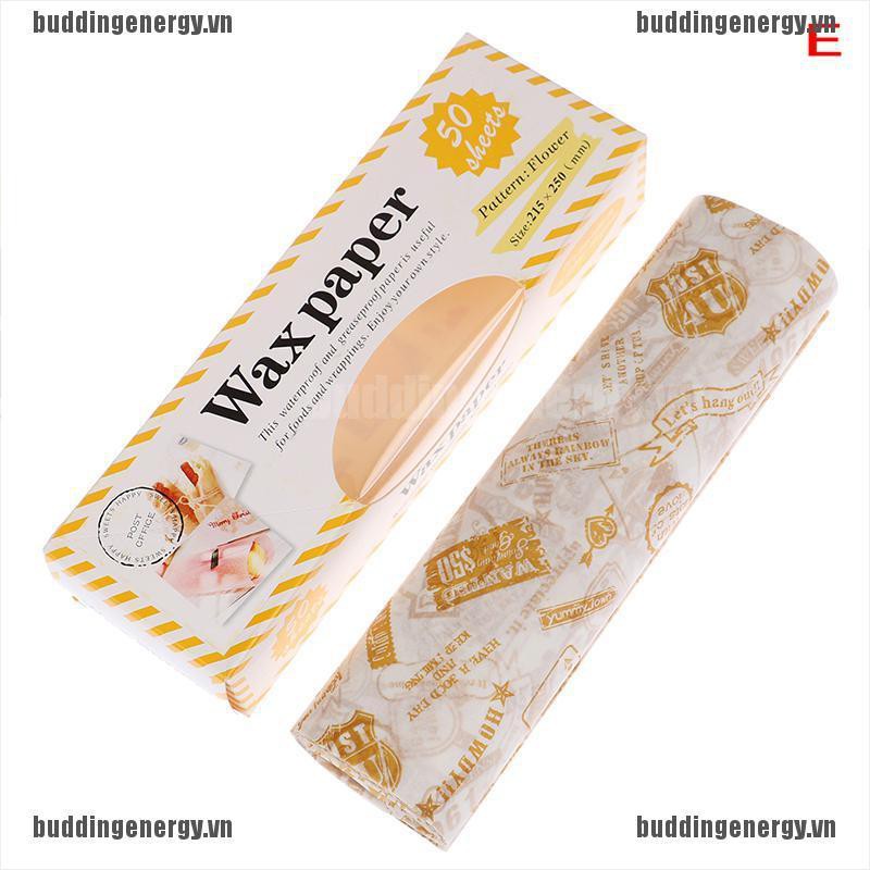 Bộ 50 Giấy Thấm Dầu Tiện Lợi Dành Cho Bánh Sandwich