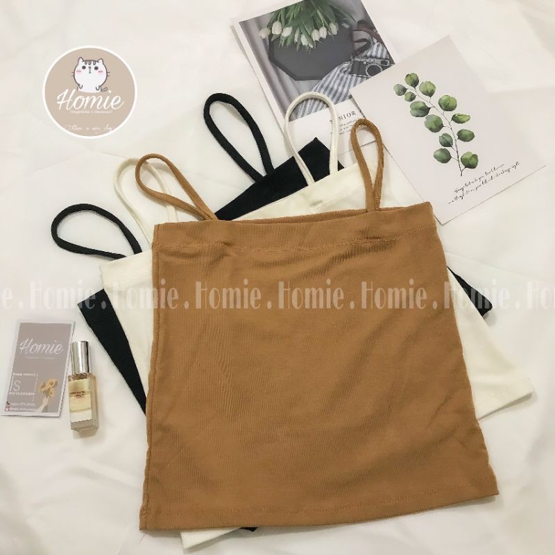 [Mã FASHIONT4WA2 giảm 10K đơn 50K] Áo hai dây cao cấp Homie, dáng ôm vải cotton mịn co giãn tốt - A8636 | BigBuy360 - bigbuy360.vn