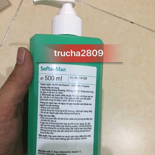 DUNG DỊCH RỬA TAY NHANH SOFTA- MAN