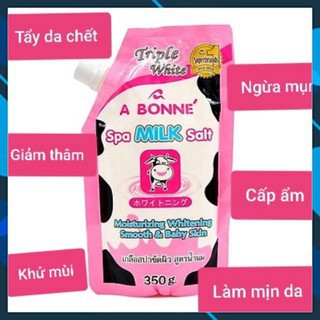 Muối Tắm Tẩy Da Chết Body Sáng Da Chết Chiết Xuất Sữa Bò A Bonne Spa Milk Salt Thái Lan 350g Kbeautyvn