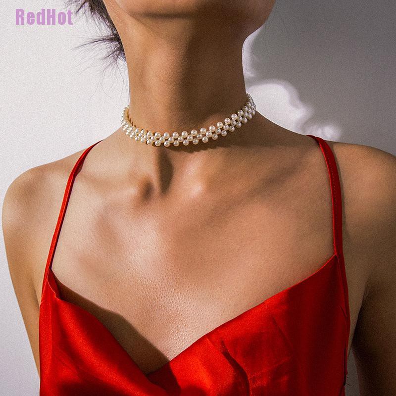 Vòng cổ Ngọc Trai Nhân Tạo Phong Cách Bohemian