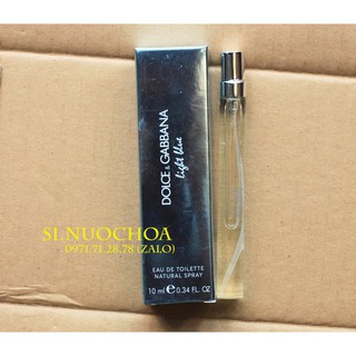 [ Auth ] Nước Hoa mini Dolce & Gabbana LIGHT BLUE 10ml
