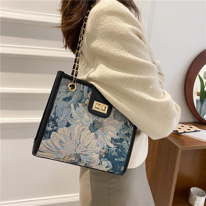 Túi tote Đeo Vai Sức Chứa Lớn Phong Cách Thời Trang Mới Phổ Biến Cho Nữ