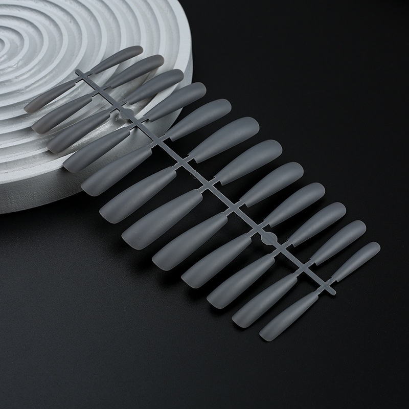 Set 24 Móng Tay Giả Màu Sắc Trơn Siêu Dài Size XXXL