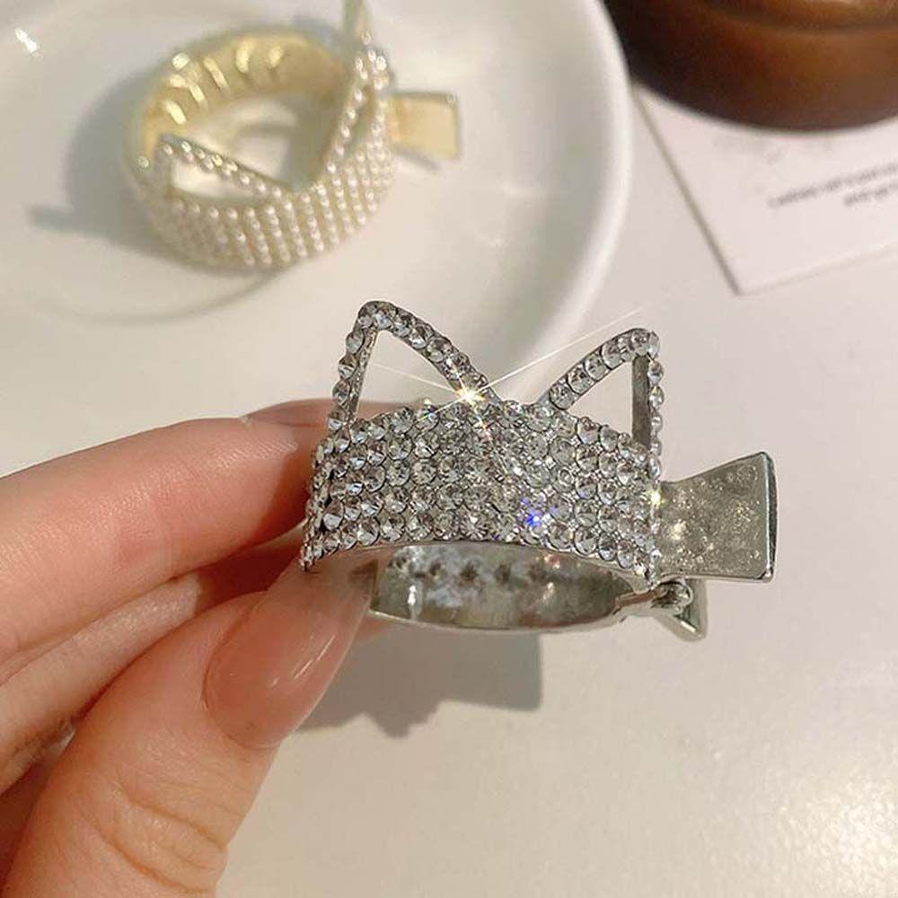 Kẹp Tóc Móng Vuốt WMES15H Cho Nữ|Kẹp Tóc Đuôi Ngựa Hình Tai Mèo Nhiều Màu Sắc Dễ Thương Cho Nữ