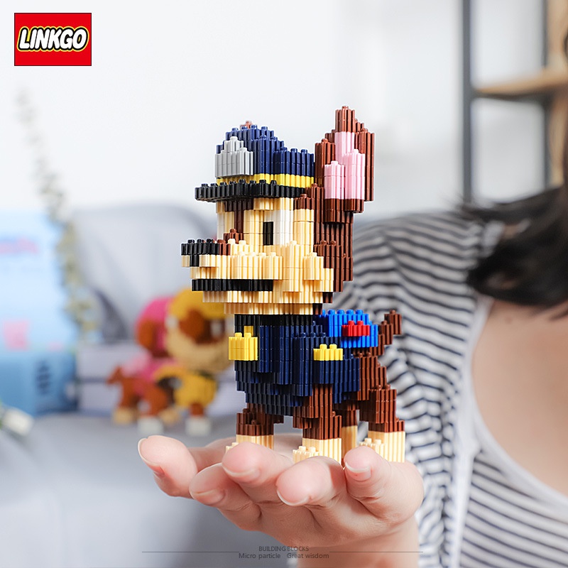 Bộ Đồ Chơi Lắp Ráp Mô Hình Chú Chó Mini Vui Nhộn Cho Bé