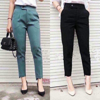 Quần baggy gấu lệch