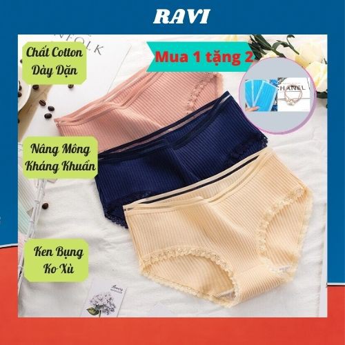 Quần Lót Cotton Nữ💖𝑭𝑹𝑬𝑬𝑺𝑯𝑰𝑷💖Quần Chip Cạp Sọc Kháng Khuẩn Thun Lạnh Dễ Thương Sexy Gợi Cảm