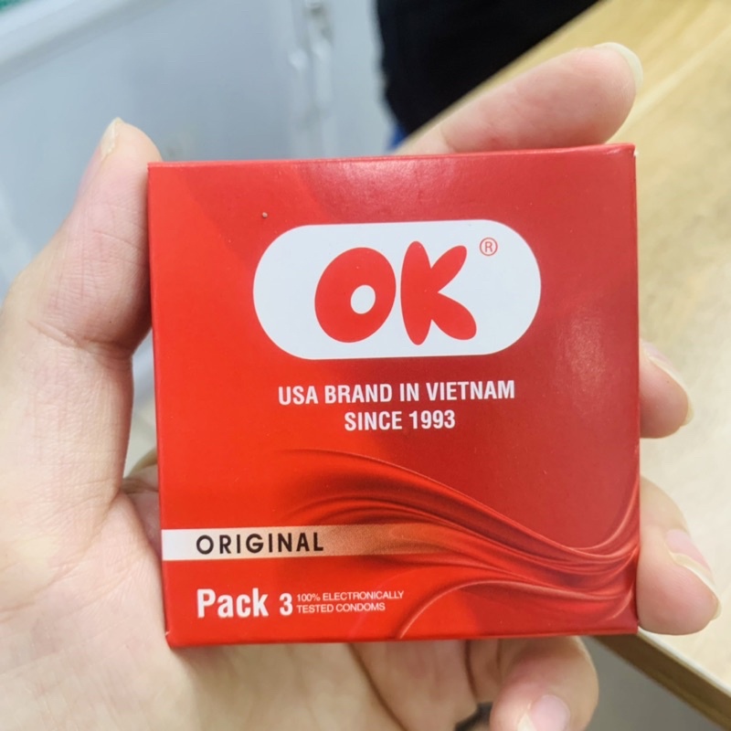 Bao cao su Ok Original không mùi, đàn hồi tốt