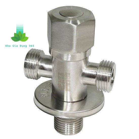 Van T cầu [ Hàng cao cấp ] giảm áp chia bồn cầu Inox SUS 304 - Van T Chia Nước cho vòi xịt vệ sinh và bồn cầu inox