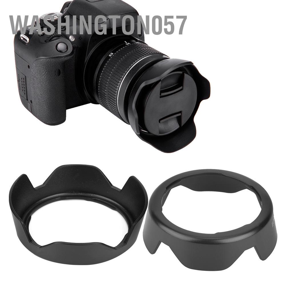 Washington057 EW-60CⅡ Camera Mount Lens Hood for Canon EF-S 18-55mm f 3.5-5.6 II