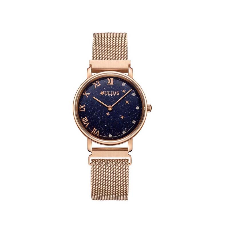 Đồng Hồ Nữ JS-037A JS-037B JS-037C Kính Sapphire Dây Nam Châm Hàn Quốc
