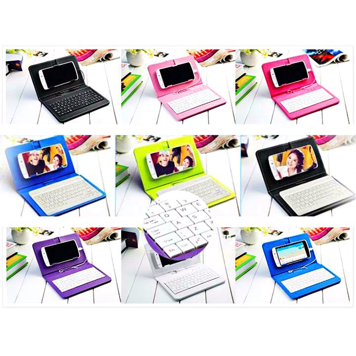 Bao Da Kèm Bàn Phím Nắp Gập 7 Inch dùng cho mọi loại điện thoại / máy tính bảng 7 inch