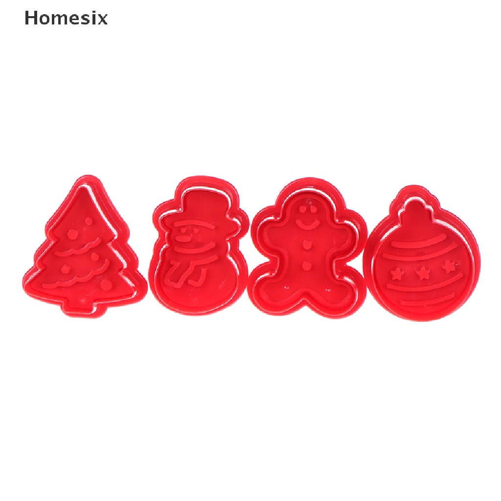 Set 4 khuôn làm bánh quy hình giáng sinh 3d