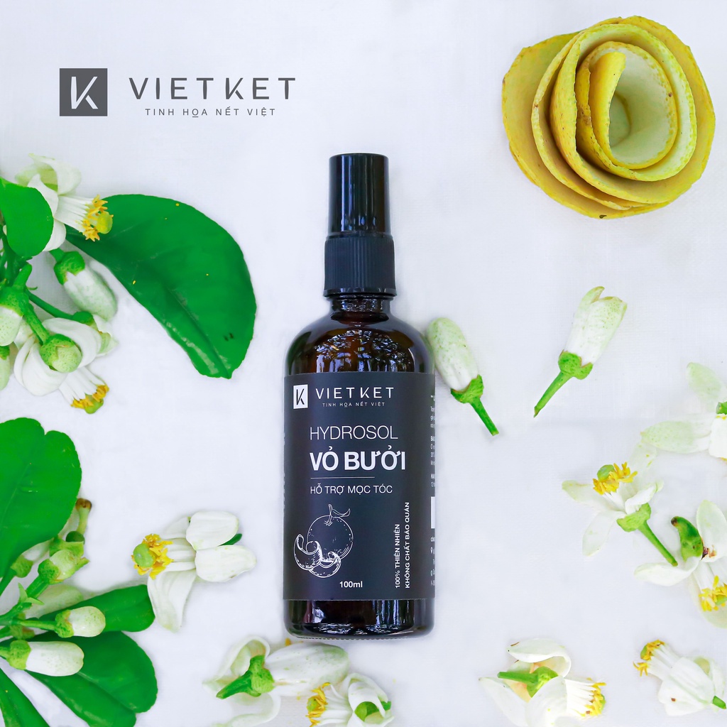 Hydrosol Vỏ Bưởi (100ml) - Chăm sóc tóc, cung cấp chất dinh dưỡng cho chân tóc. Bảo vệ chân tóc chắc khỏe.