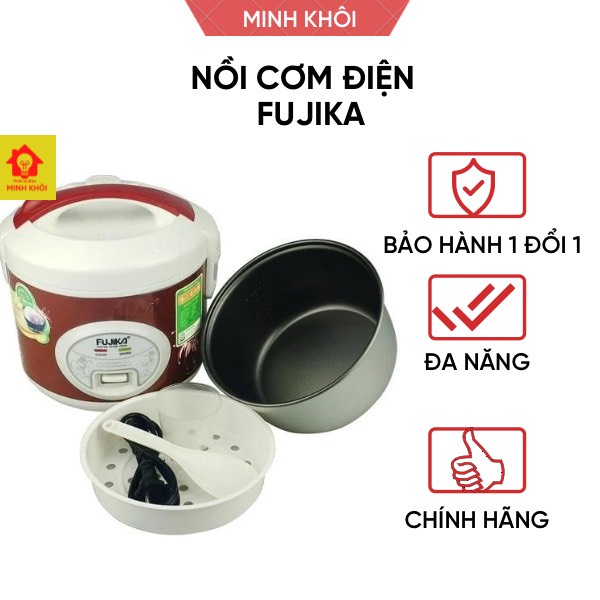 Nồi cơm điện sinh viên Fujika 1.2L chính hãng bảo hành 12 tháng
