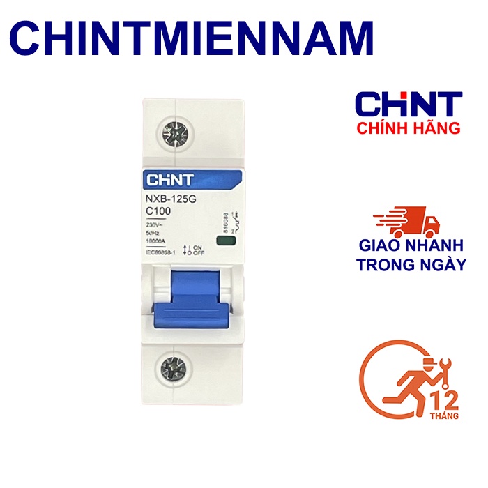 Cầu Dao Aptomat An Toàn MCB NXB-63 1P 80A-125A 1 Pha 10Ka Hãng CHINT Hàng chính hãng xuất khẩu