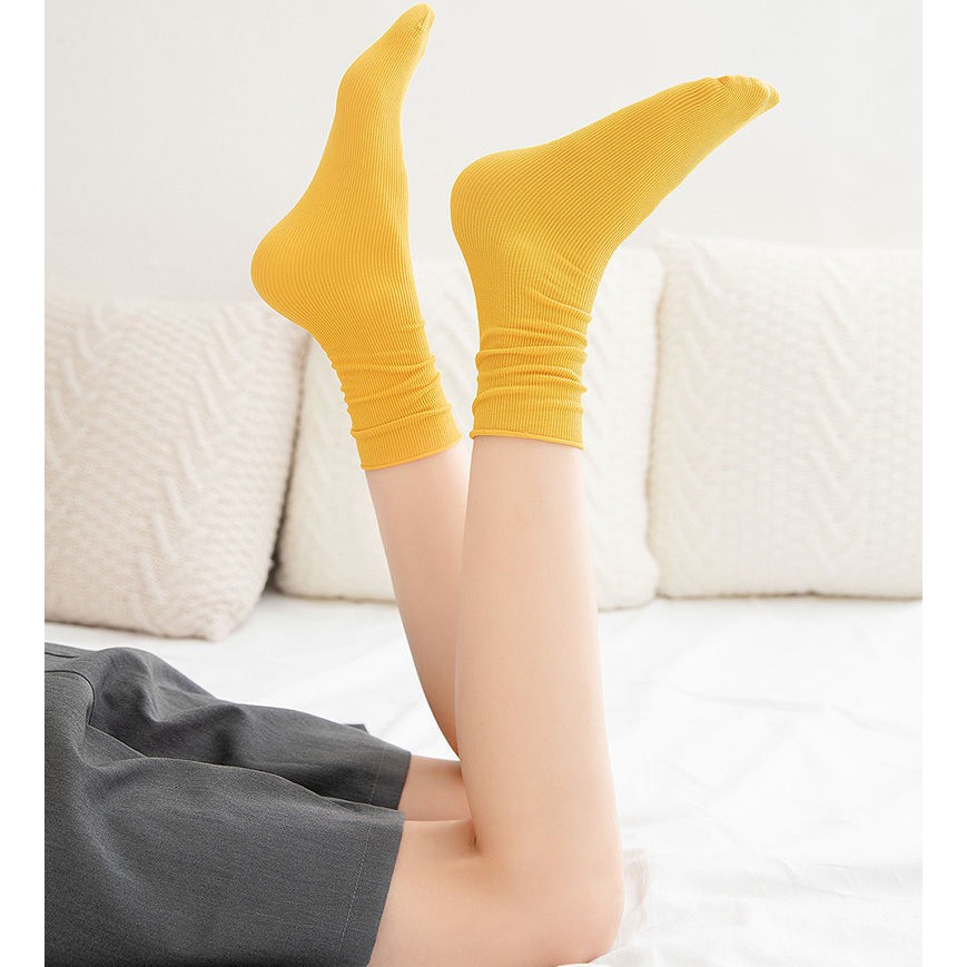 Vớ cổ cao trơn đủ màu dễ thương