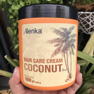 [Chính hãng]Dầu hấp ủ tóc mềm mượt Alenka Coconut Hair Care Cream 1000ml