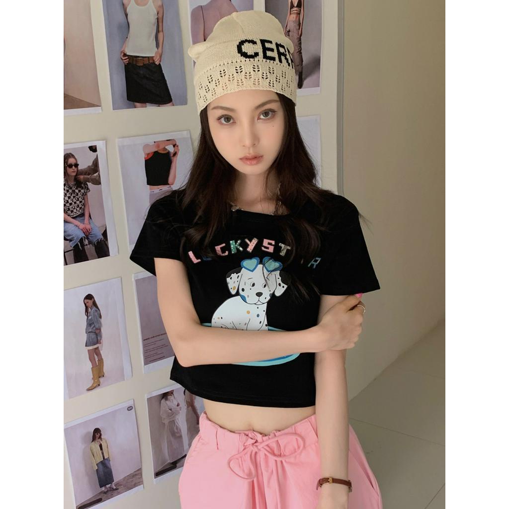 Áo Thun Cộc Tay In Hình Cún Con Dễ Thương 63648