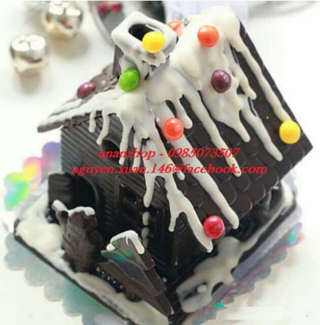 Bộ khuôn ngôi nhà socola