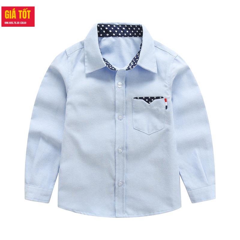 Áo sơ mi trắng cho bé trai   ☑️ Quần áo cho bé trai 6 tuổi size đại 30kg 35kg