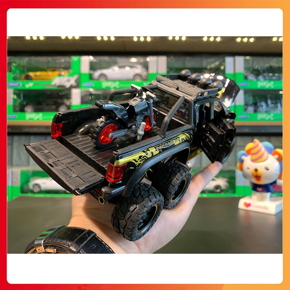 Đồ chơi Ô tô kim loại Ford Beast Raptor 6x6 tỉ lệ 1:28 Full hộp