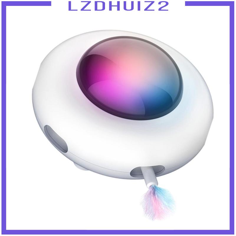 Đồ Chơi Đĩa Xoay Điện Tử Thông Minh Tương Tác Tự Động Vui Nhộn Cho Mèo Cưng