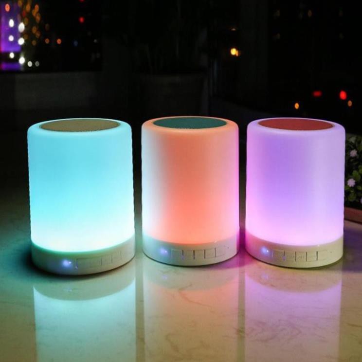 Loa Bluetooth Tích Hợp Đèn LED Cực Đẹp – Loa Bluetooth Đổi Màu Kiêm Đèn Ngủ, Âm Thanh Vòm, Bass Siêu Trầm
