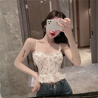 Áo Croptop ren có gọng