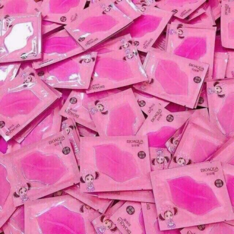 Mặt nạ dưỡng môi collagen nội địa trung biaqua,images giảm thâm môi làm