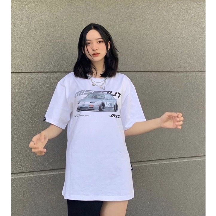 Áo thun nam nữ tay lỡ form rộng unisex Missout MST Garage JDM Tee vải mịn dày dặn Lyn Fashion