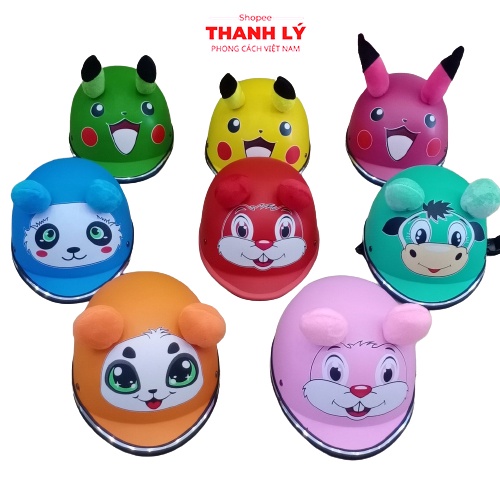 Mũ bảo hiểm trẻ em từ 1 tới 3 tuổi hình thú, Mũ bảo hiểm cho bé yêu mẫu mới nhất 2023