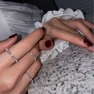 Nhẫn bạc lấp lánh 
