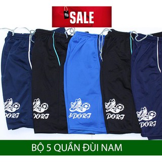 [FreeShip] Bộ 5 Quần Short Đùi Nam Vải Thun Mặc Nhà Dạo Phố