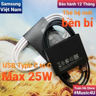 Cáp sạc siêu nhanh PD 25W USB Type C cho Samsung S20 S21 S22 Note 10 Note 20 Plus Tuấn Hà Store