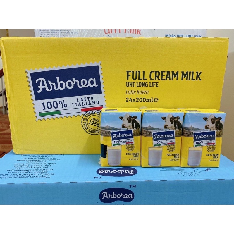 Sữa tươi nguyên kem Arborea mẫu mới 200ml