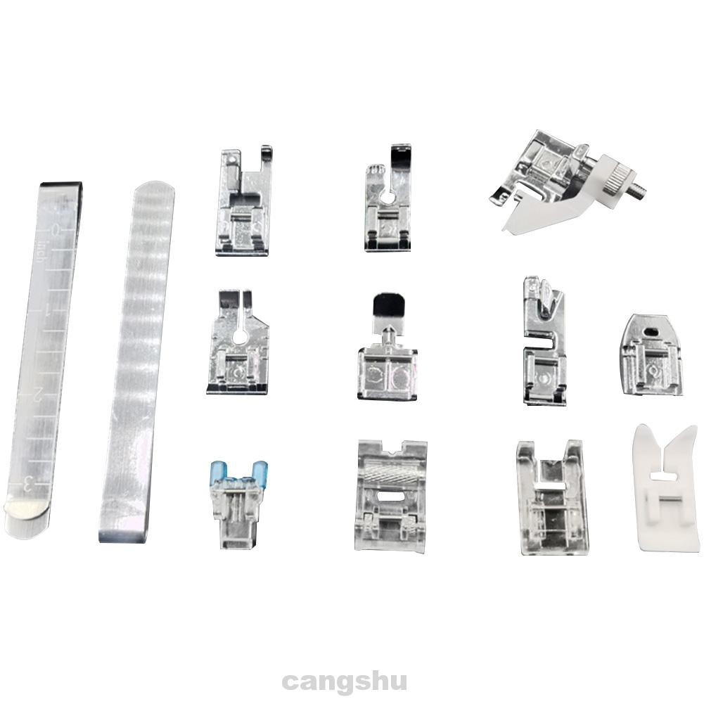 13pcs/Set Mini Spare Parts Braided Tailor Sewing Machine Accessories With Edge Clip Presser Feet