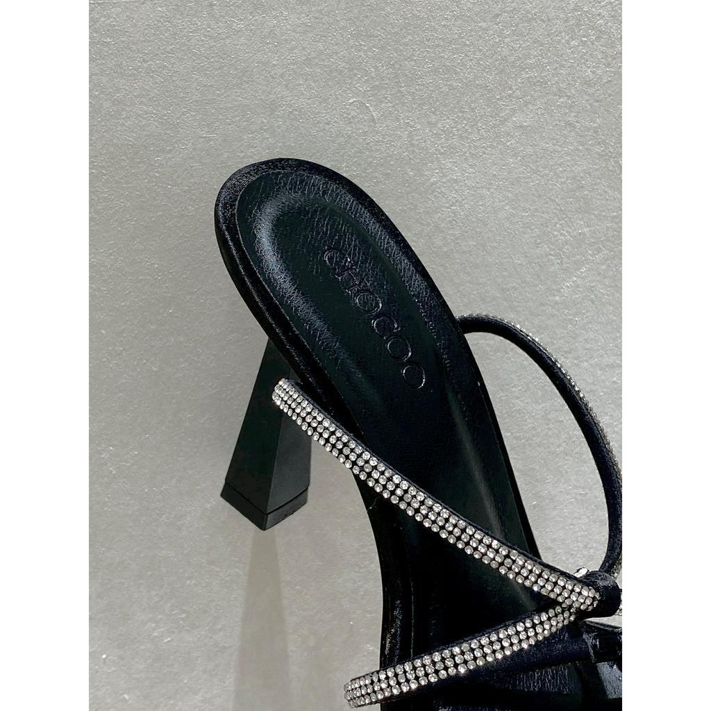 Dép Thiết Kế Ariella Crystal Heel - CHOCOO