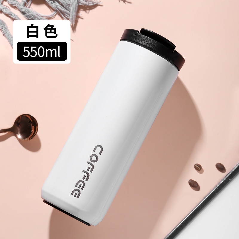 550ml Fan House Cốc cà phê holic inox 304, bình giữ nhiệt 12h, bảo hành 6 tháng RICKSTORE