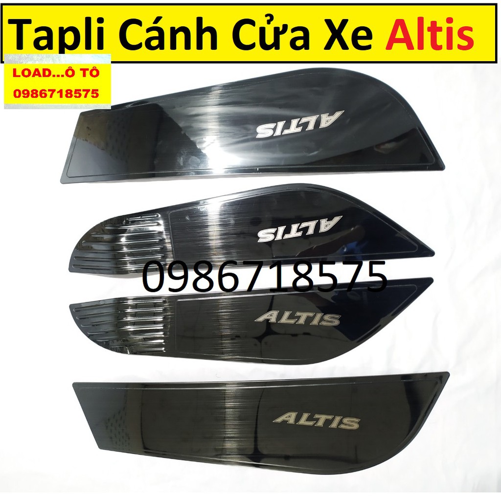 Ốp Tapli Cánh Cửa Xe Toyota Altis 2021-2018 Mẫu Titan Cao Cấp