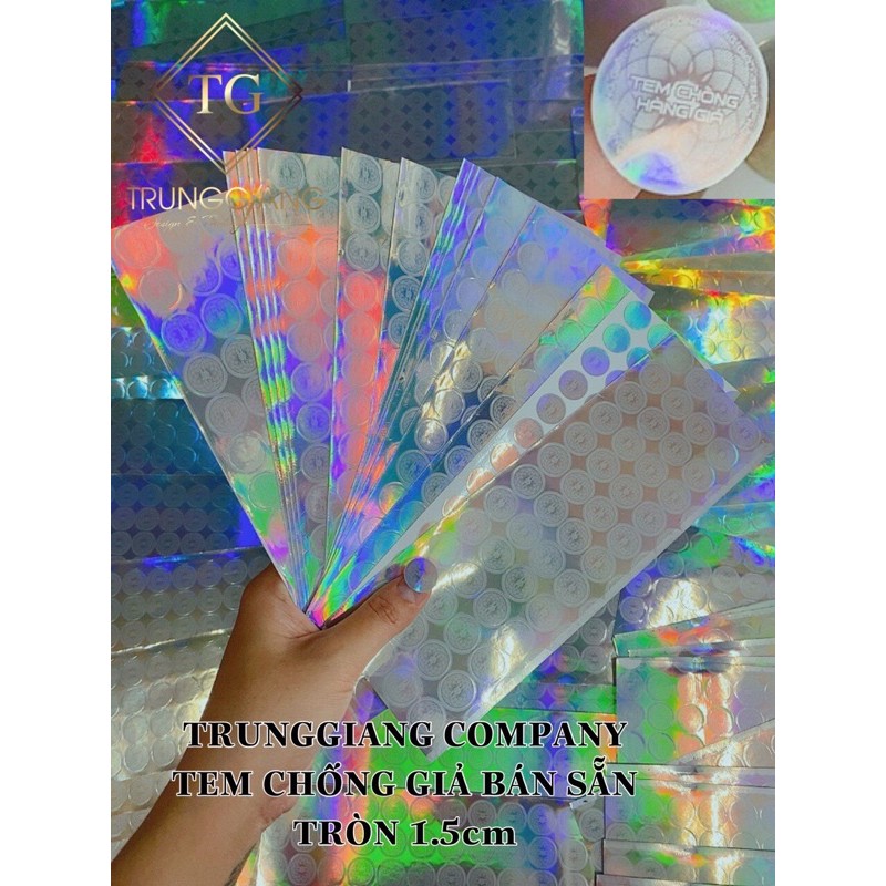 500 con tem 7 màu bạc tròn