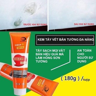 KEM TẨY XÓA VẾT BẨN TRÊN TƯỜNG - KEM LAU SẠCH, TẨY TRẮNG TƯỜNG