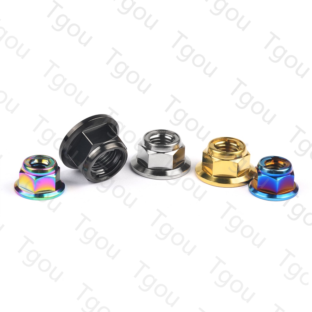 Đai Ốc Khóa Xích Bằng Hợp Kim Titan Gr5 M6 M8 M10 M12 Cho Xe Đạp Xe Máy