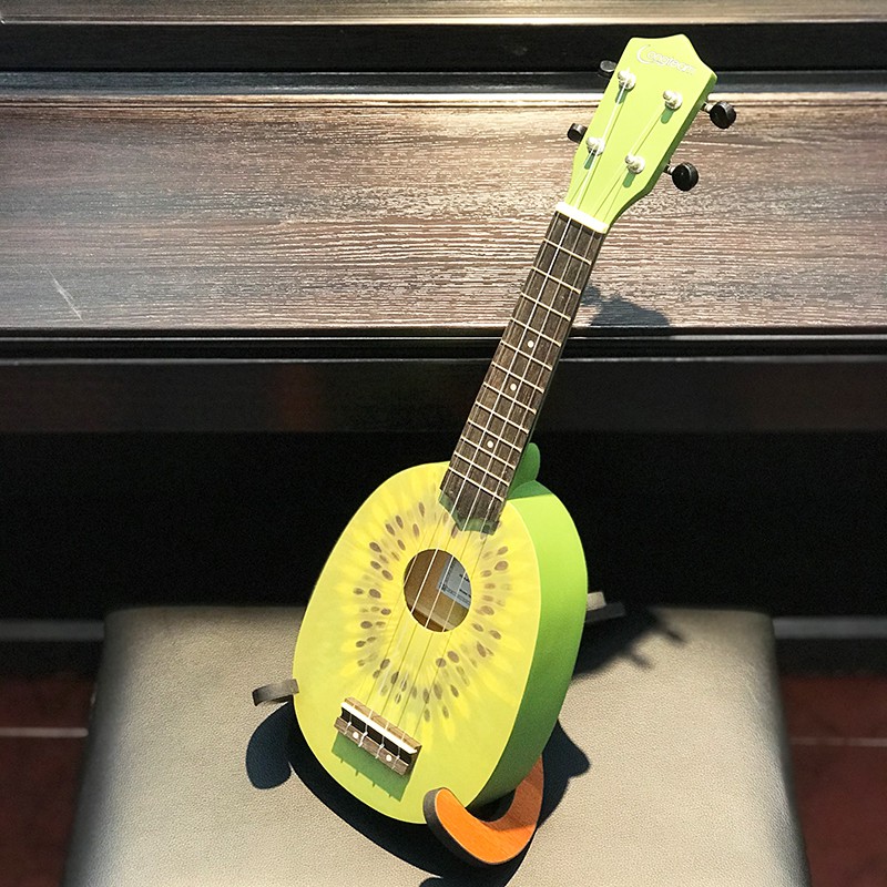 Đàn Ukulele Longteam | Tặng FULL Phụ Kiện | Voucher Giảm 100K | Size 21 Soprano | Hình Quả Kiwi